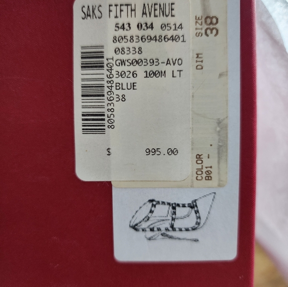 Valentino Rockstud T-Strap Blue Leather Heels - Picture 5 of 11